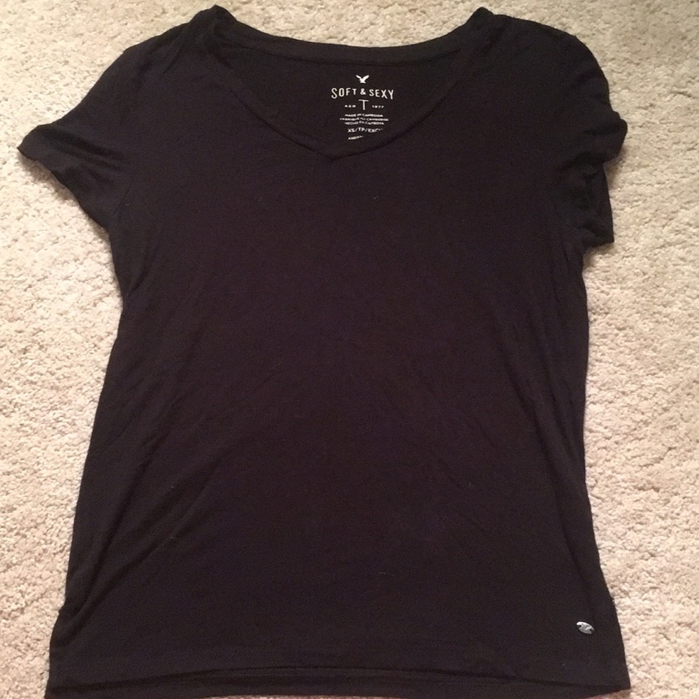 black t-shirt